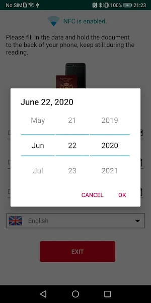 NFC Passport Reader Screenshot 1