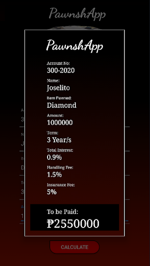 JPawnshApp_Cadampog Screenshot 2