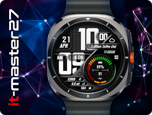 it-M013: Digital Watch Face Screenshot 0