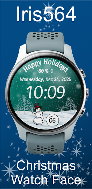 Iris564 Christmas Watch Face Screenshot 1