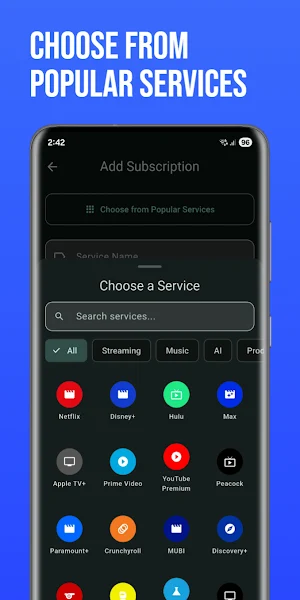 SubTrakr: Subscription Tracker Screenshot 3
