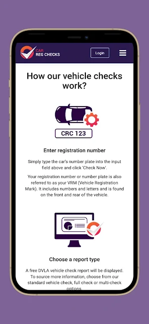 Car Reg Checks Screenshot 2