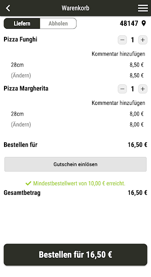 Pasta Masta Münster Screenshot 1