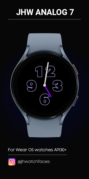 JHW Analog 7: Watch face Screenshot 0