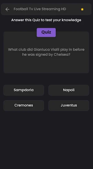 Football Tv Live Streaming HD Screenshot 1
