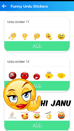 Funny Urdu Stickers for WA Screenshot 0
