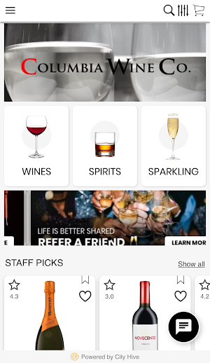 Columbia Wine Co Screenshot 1