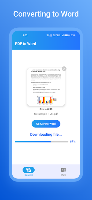 PDF to Word Converter Screenshot 1