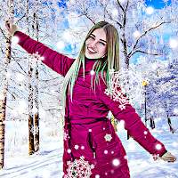 Snowfall photo effect editor