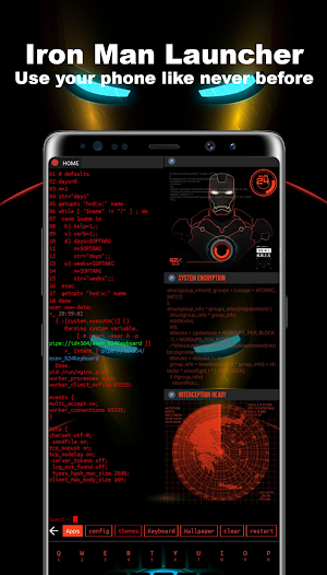 Iron Man Launcher Screenshot 0