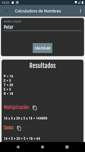 Calculadora de Nombres Bíblicos Screenshot 2