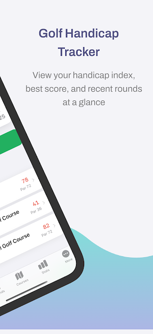 Golf Handicap Tracker Screenshot 1