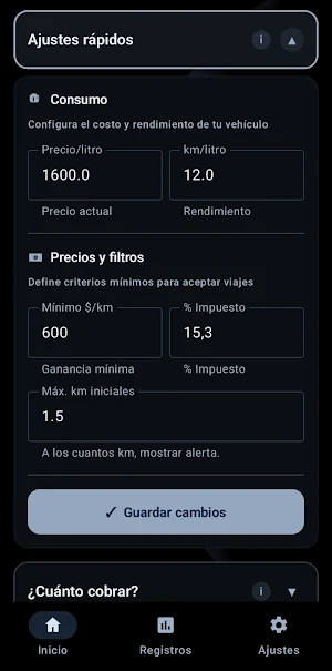 Radar de Viajes – Conductores Screenshot 1