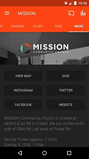 MISSION Community Church Screenshot 2