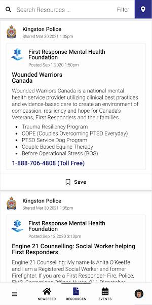 Kingston Police PeerConnect Screenshot 2