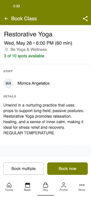 Be Yoga and Wellness Screenshot 2