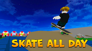 Skateboard Obby Racing Parkour Screenshot 3