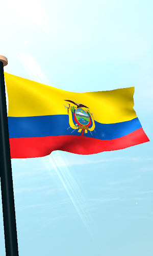 Ecuador Flag 3D Free Wallpaper Screenshot 3