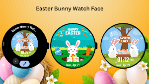 Easter Bunny Watch Face 2 Screenshot 2