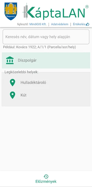 Nagyoroszi Temető KáptaLAN Screenshot 0