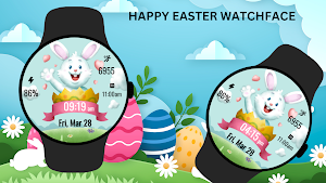 Happy Easter Watch Face 3 Screenshot 1