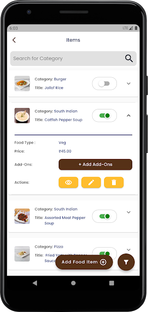 Food Delivery App-Dashboard Screenshot 2