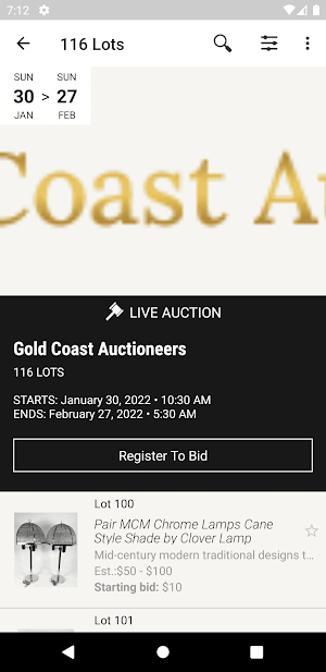 Gold Coast Auctioneers Screenshot 1