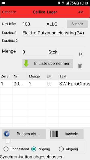 HCS-Geräte Screenshot 1