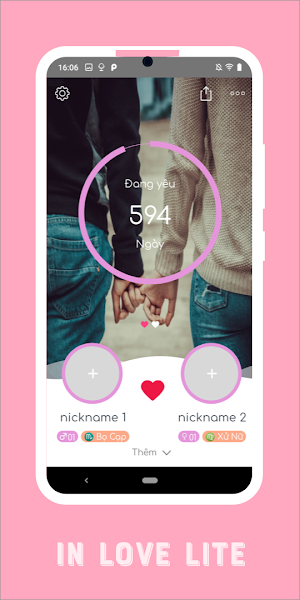 inlove - Dem ngay yeu - Đếm ngày yêu Lite Screenshot 0