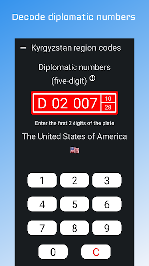 Region codes of Kyrgyzstan Screenshot 2