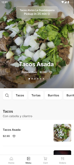 Tacos Alvizo La Guadalupana Screenshot 1