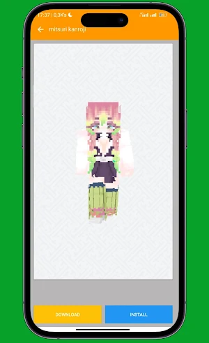 Kimetsu Skin for Minecraft PE Screenshot 0