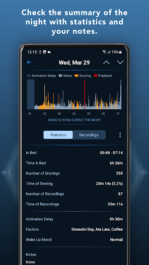 Prime Sleep Recorder Screenshot 2