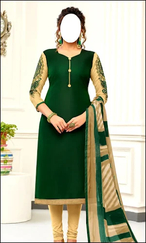 Womens Churidar Neck Dresses Screenshot 3