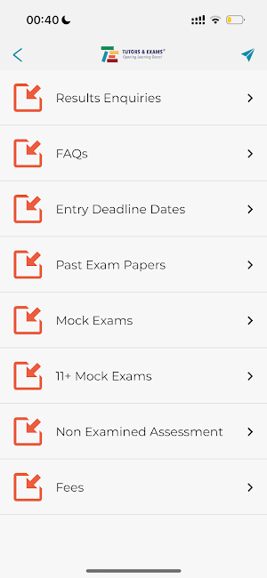 Tutors & Exams Screenshot 2