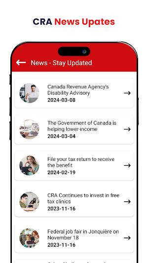 CRA Tax Benefits Info Screenshot 1
