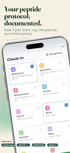 Pepture: Peptide Tracker Screenshot 0