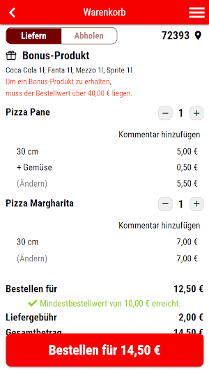 Pizza Express Buonissimo Screenshot 1