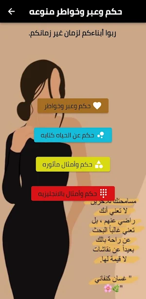 حكم و عبر و خواطر من القلب Screenshot 0