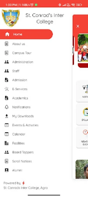 St. Conrad's Inter College Screenshot 0