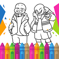 Coloring Sans Undertale