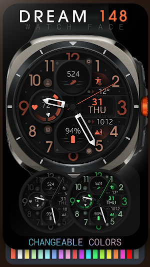 Dream 148 Analog watch face Screenshot 2