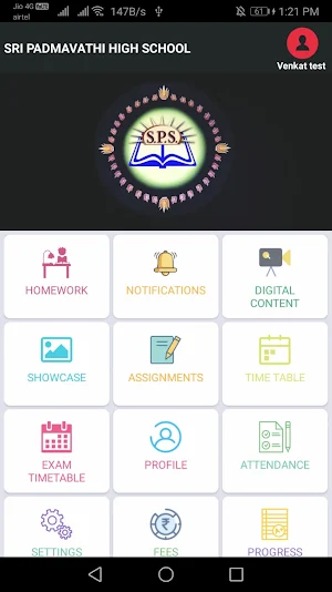 SRI PADMAVATHI HIGH SCHOOL Screenshot 1
