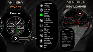 Surface elevation watch face Screenshot 1
