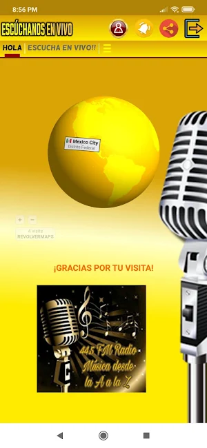 445 FM Radio Screenshot 1