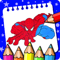 Super Hero Coloring book Game