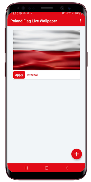 Poland Flag Waving Live Wallpaper Screenshot 0