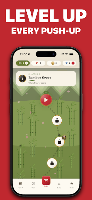 Workout Samurai: Push-Ups Screenshot 0