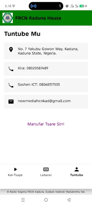 Radio Nigeria Kaduna Screenshot 0