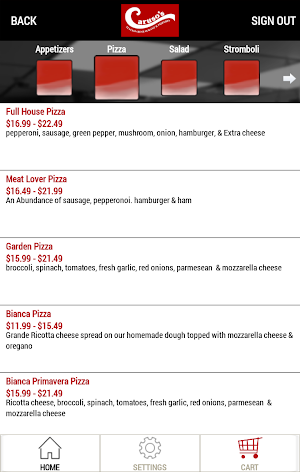 Caruso’s Pizzeria Screenshot 2